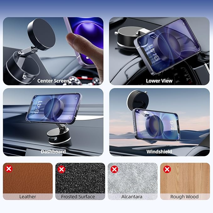 Vacuum Magnetic Phone Holder