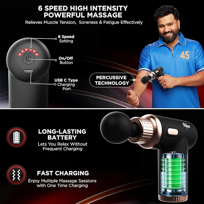 Deep Tissue Mini Massage Gun for Full Body Pain Relief & Muscle Recovery