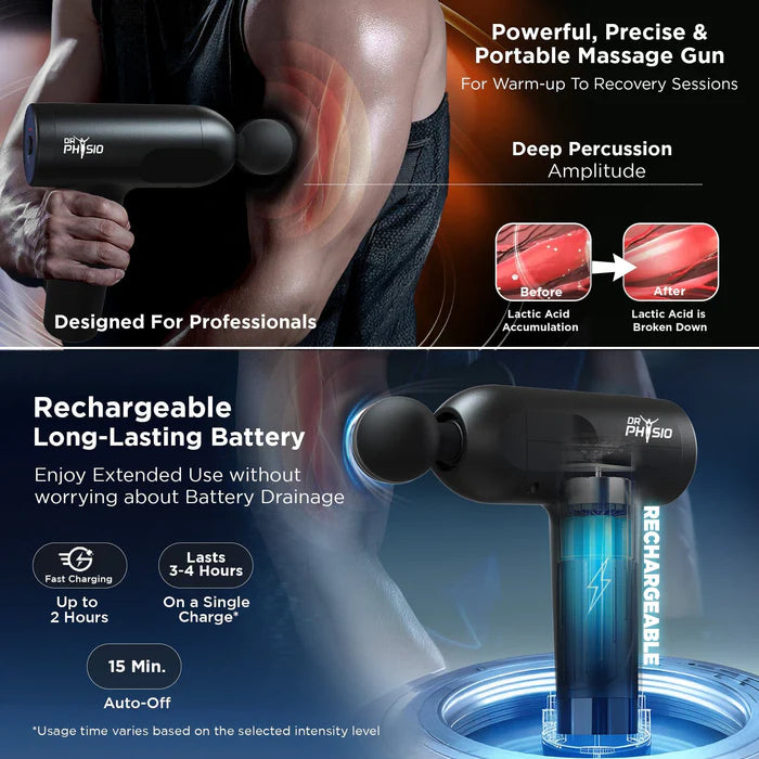 Deep Tissue Mini Massage Gun for Full Body Pain Relief & Muscle Recovery