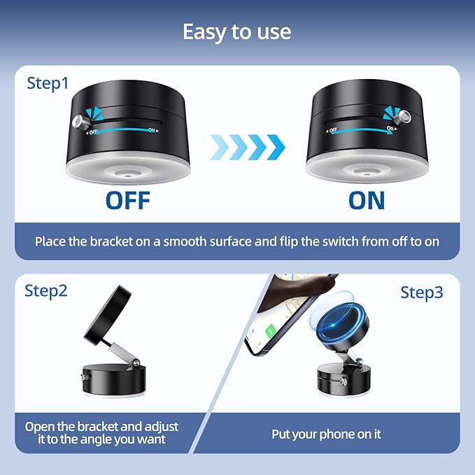 Vacuum Magnetic Phone Holder